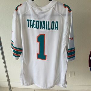 Men's NFL Miami Dolphins Tua Tagovailoa Nike White Game Jersey XL